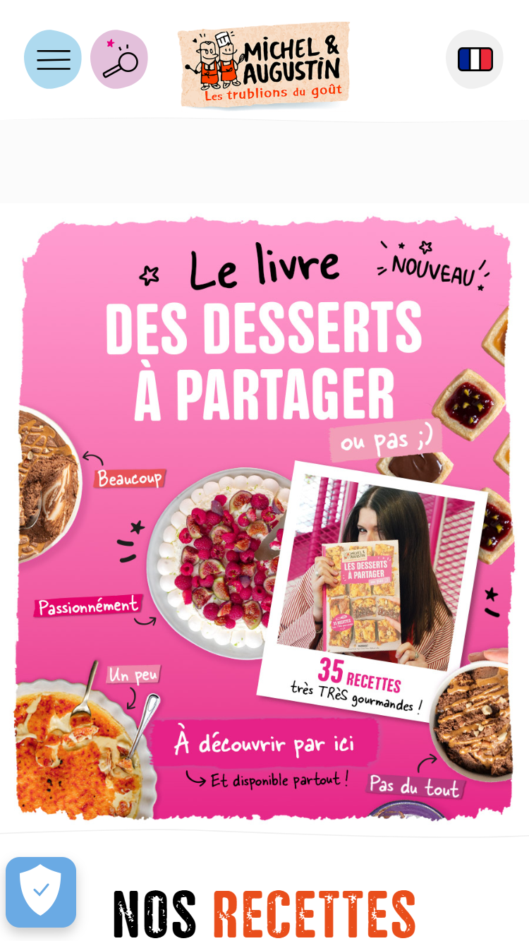 Bakery website design on iPhone